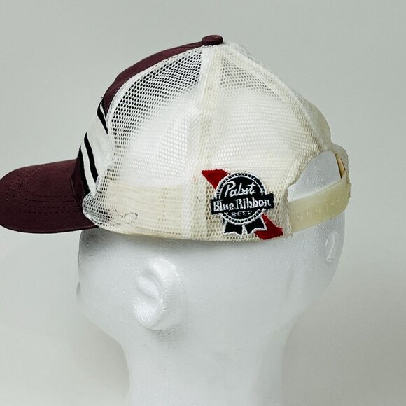 Vintage Reading Phillies W/ R Logo Mesh Burgundy/White Snapback Baseball Hat - Picture 2 of 7